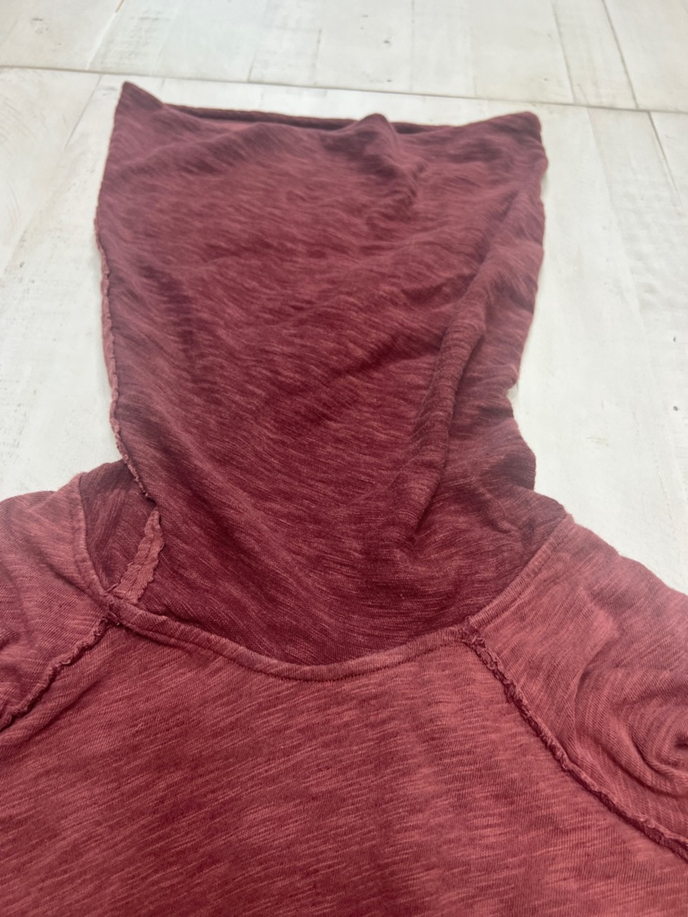 Free People FP Beach Two Body Cowl Neck Terracotta Long Sleeve‎ Pullover Top XS - Picture 6 of 8